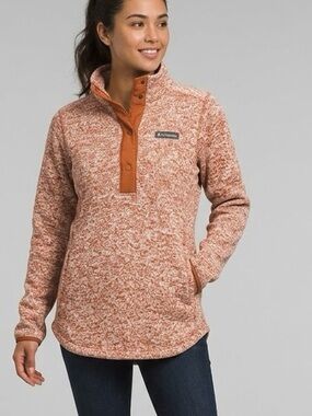 Columbia Sweater Weather Fleece Tunic Snap Pullover - Size Large